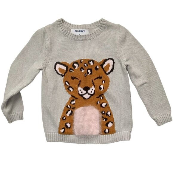 Old Navy Toddler Girl Cheetah Sweater - Picture 6 of 10